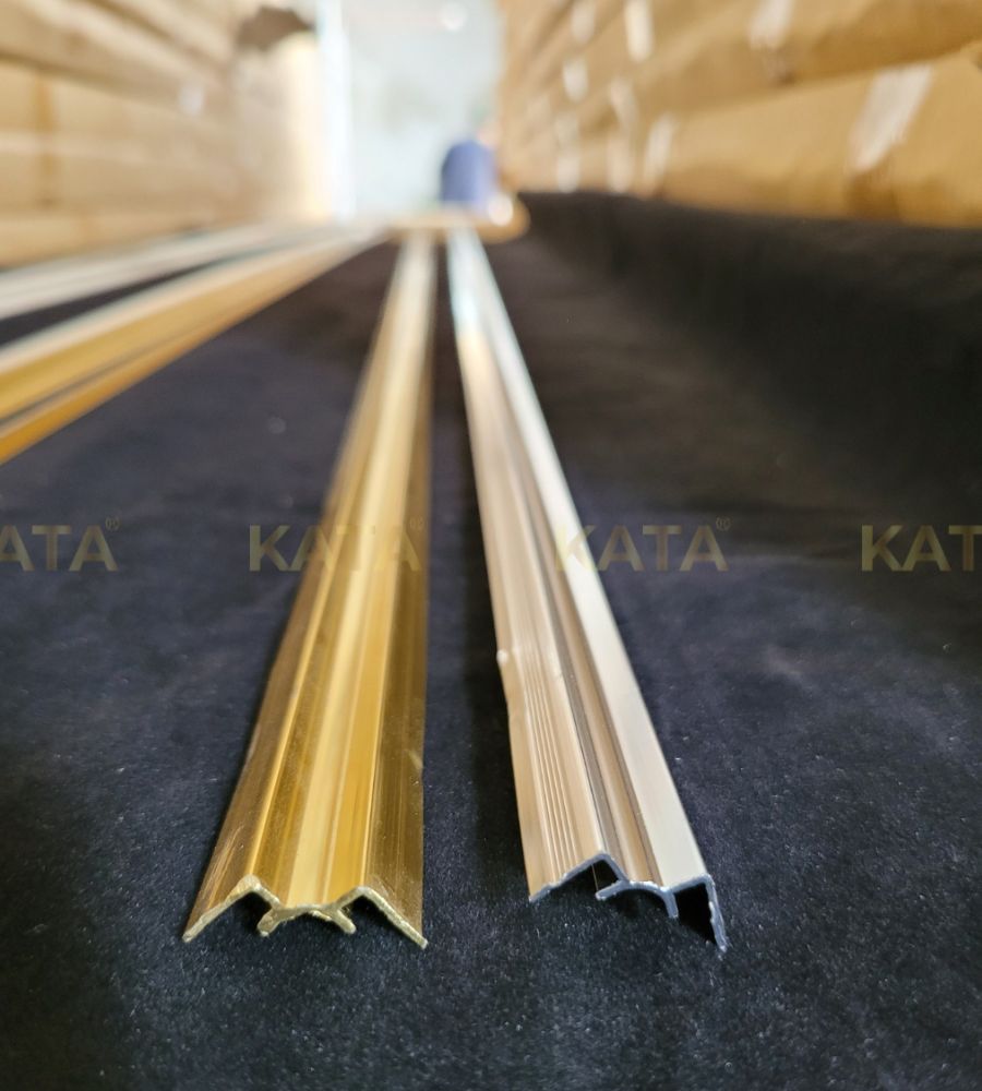Phụ kiện nẹp nhôm PVC vân đá nẹp góc trong