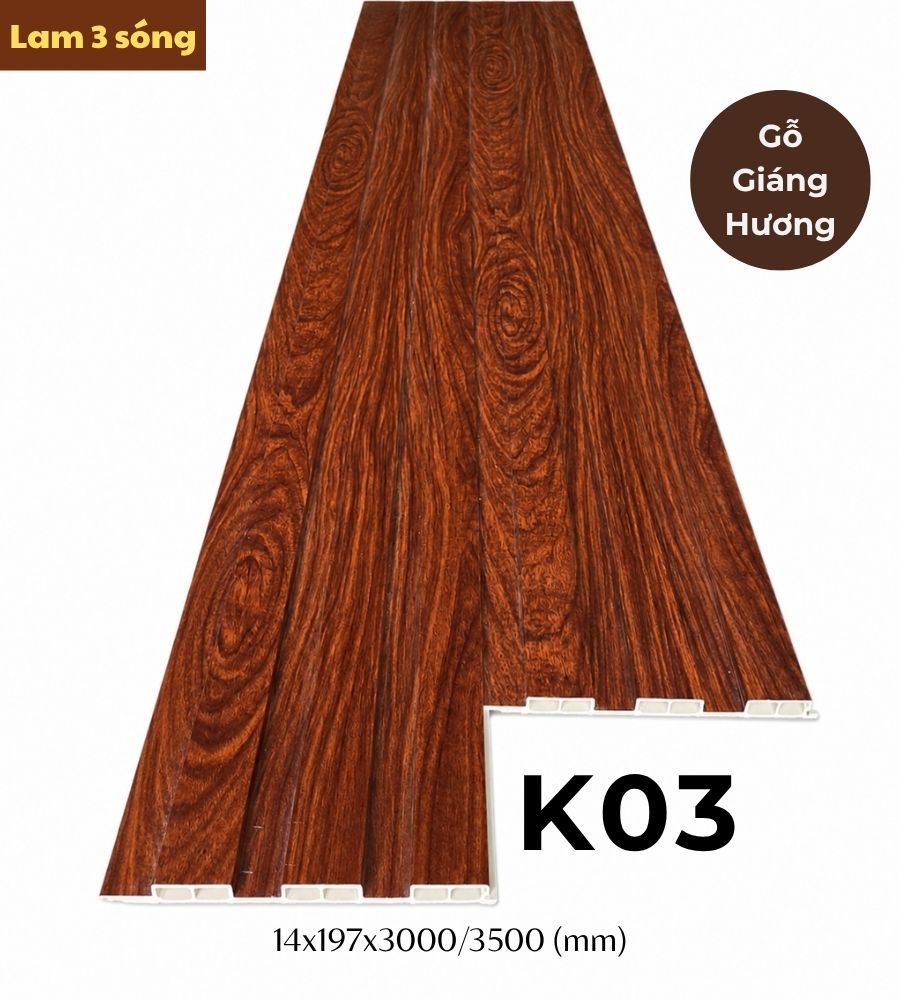 Tấm ốp lam 3 sóng thấp K-03