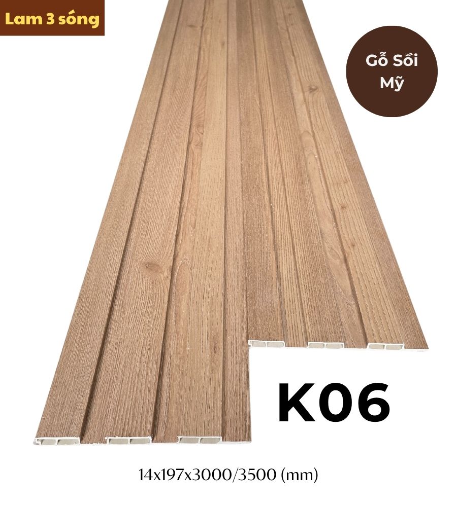 Tấm ốp lam 3 sóng thấp K-06