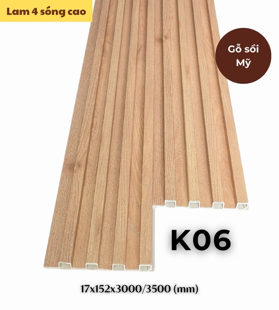 Tấm ốp lam 4 sóng cao K-06