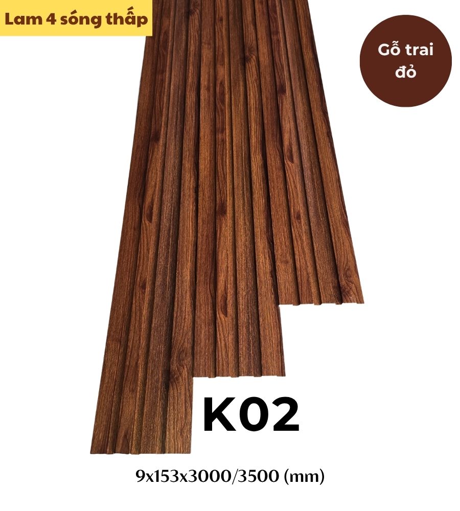Tấm ốp lam 4 sóng thấp K-02