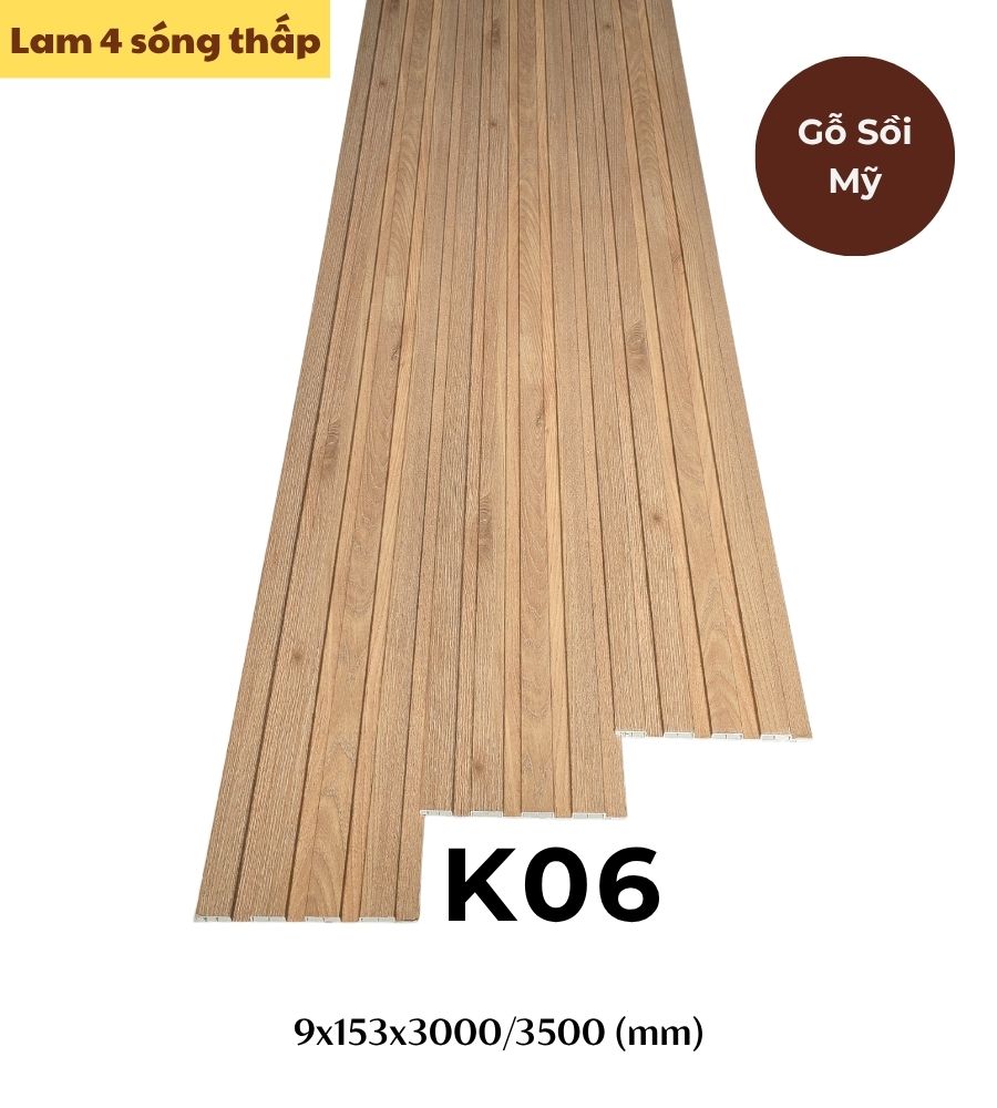 Tấm ốp lam 4 sóng thấp K-06