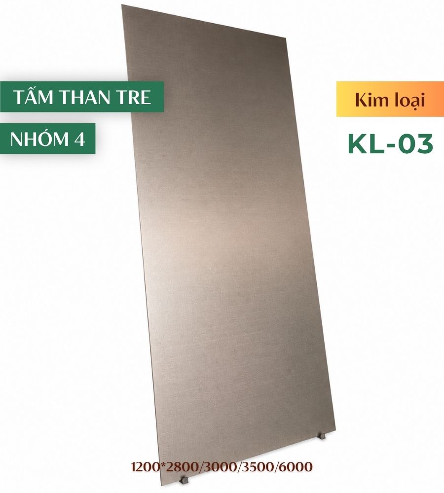 Tấm ốp than tre kim loại KL-03