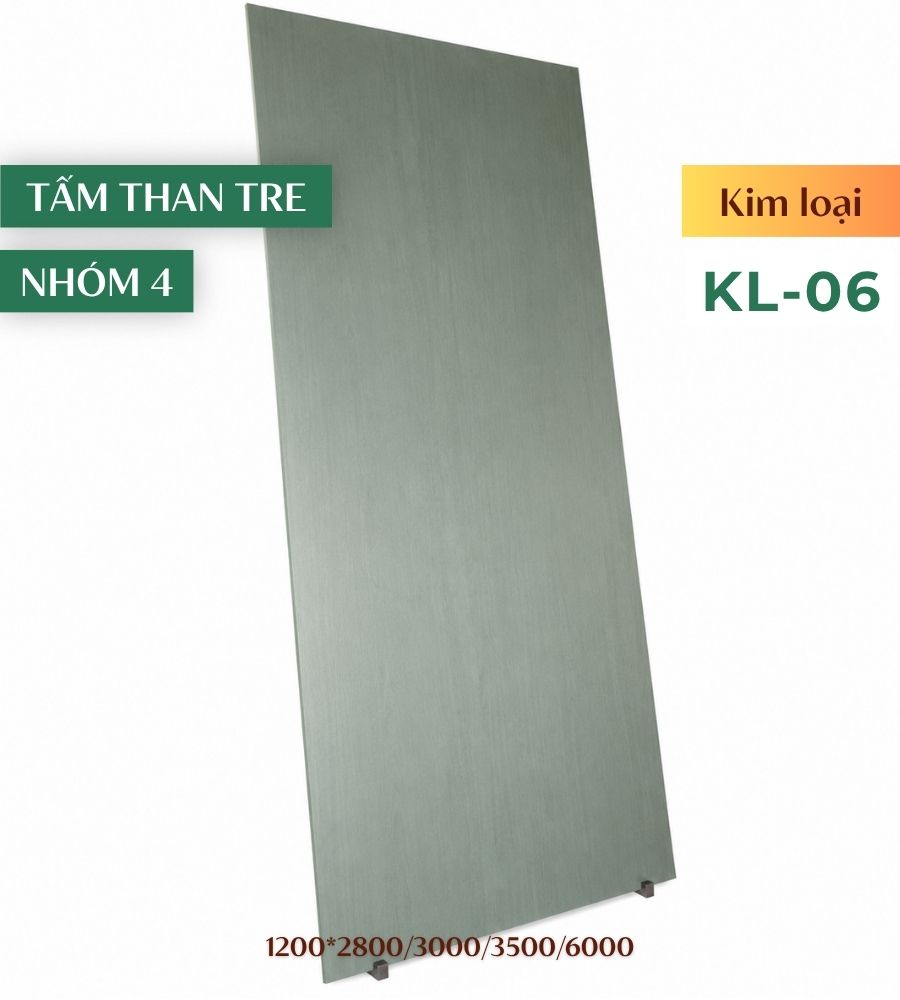 Tấm ốp than tre kim loại KL-06