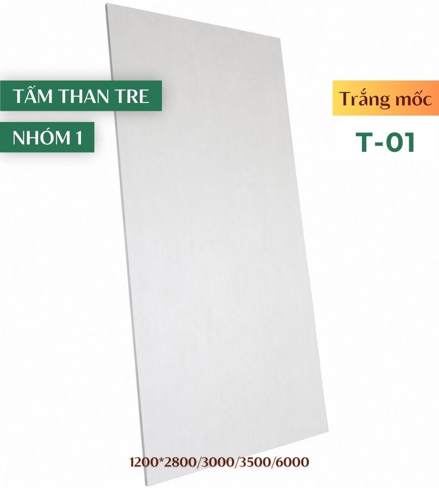 Tấm ốp than tre trắng T-01