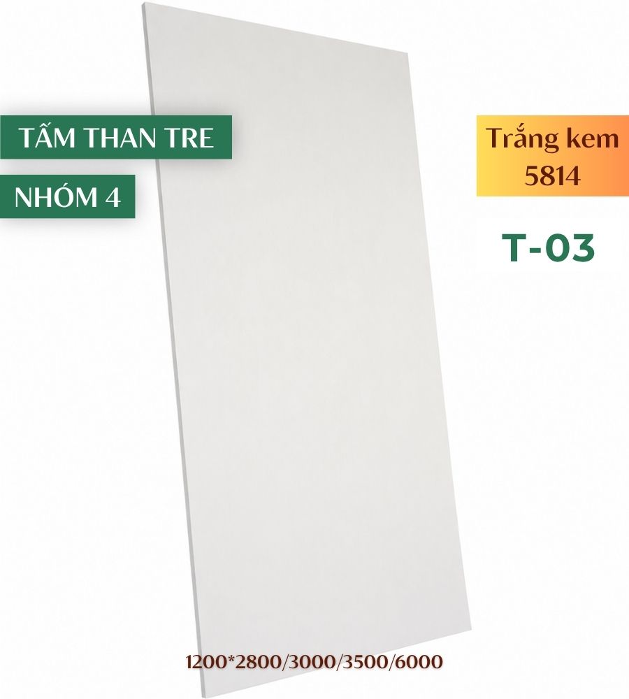 Tấm ốp than tre trắng T-03
