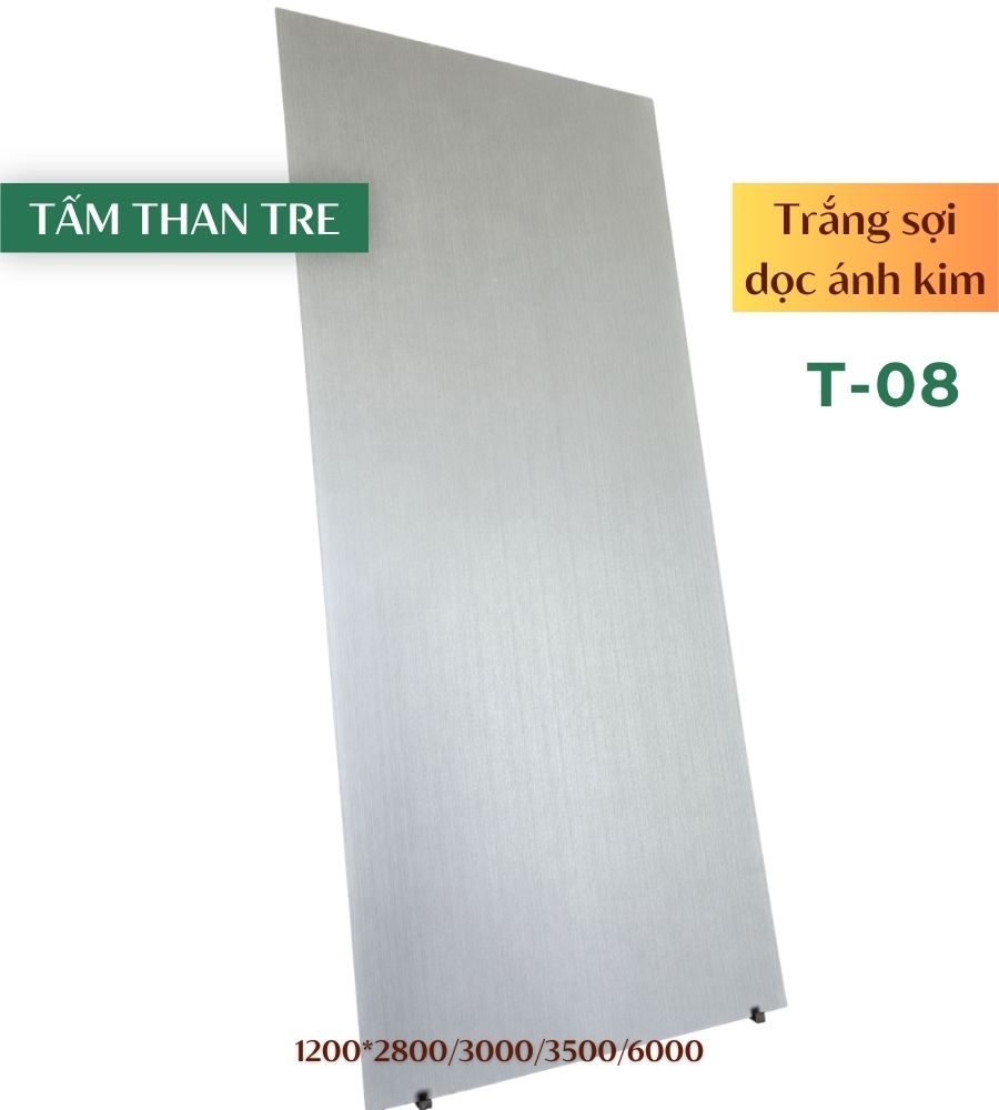 Tấm ốp than tre trắng T-08