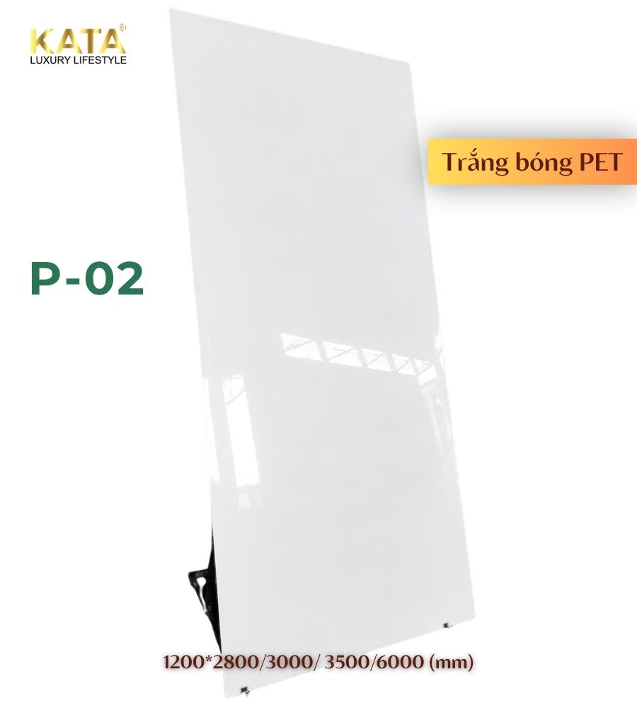 Tấm ốp than tre trơn bóng pet P-02