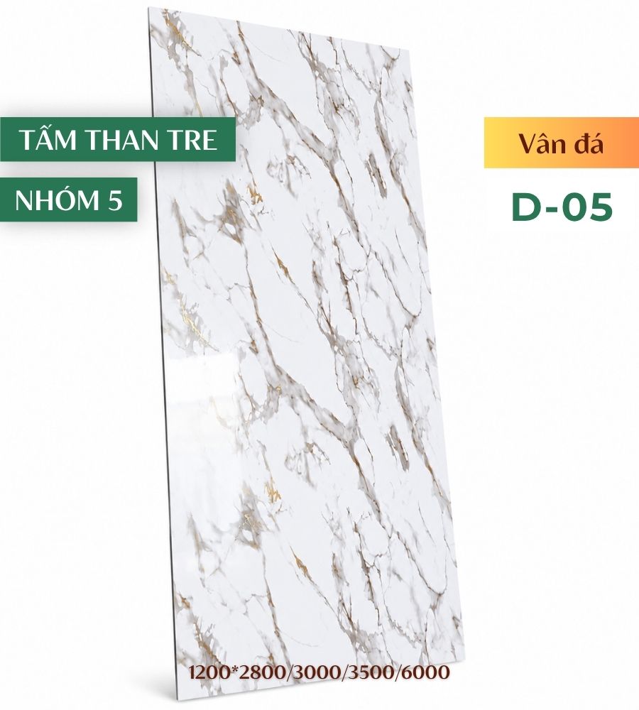 Tấm ốp than tre vân đá D-05