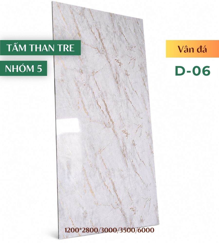 Tấm ốp than tre vân đá D-06