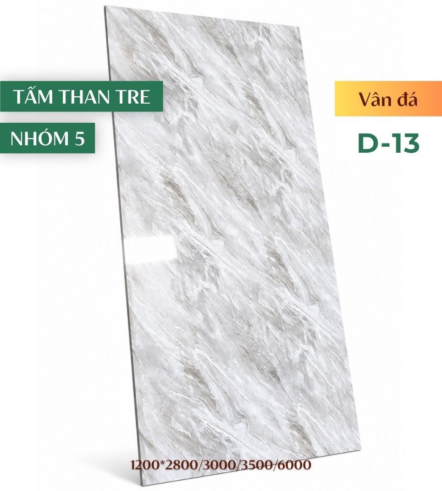 Tấm ốp than tre vân đá D-13