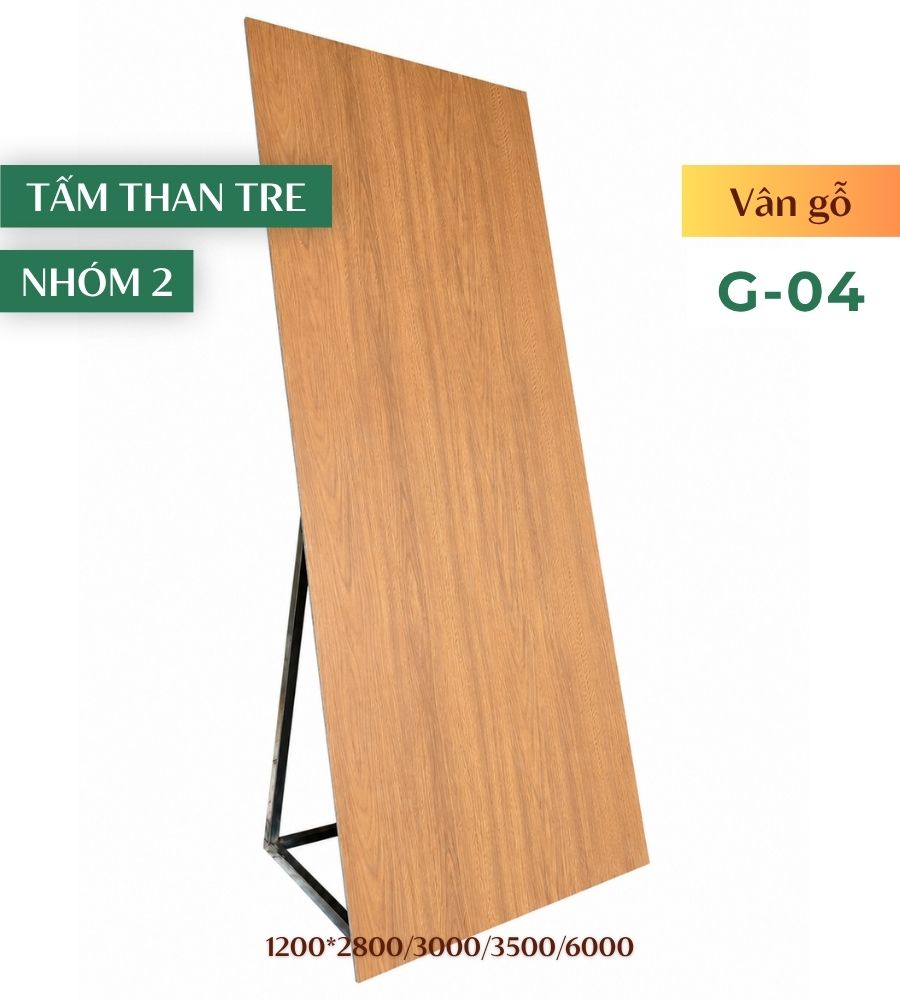 Tấm ốp than tre vân gỗ G-04