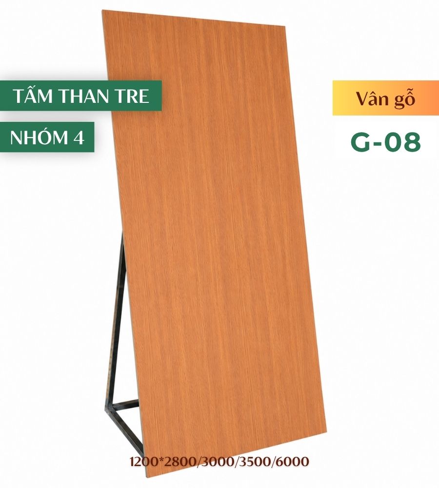 Tấm ốp than tre vân gỗ G-08