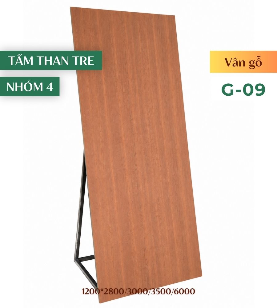 Tấm ốp than tre vân gỗ G-09