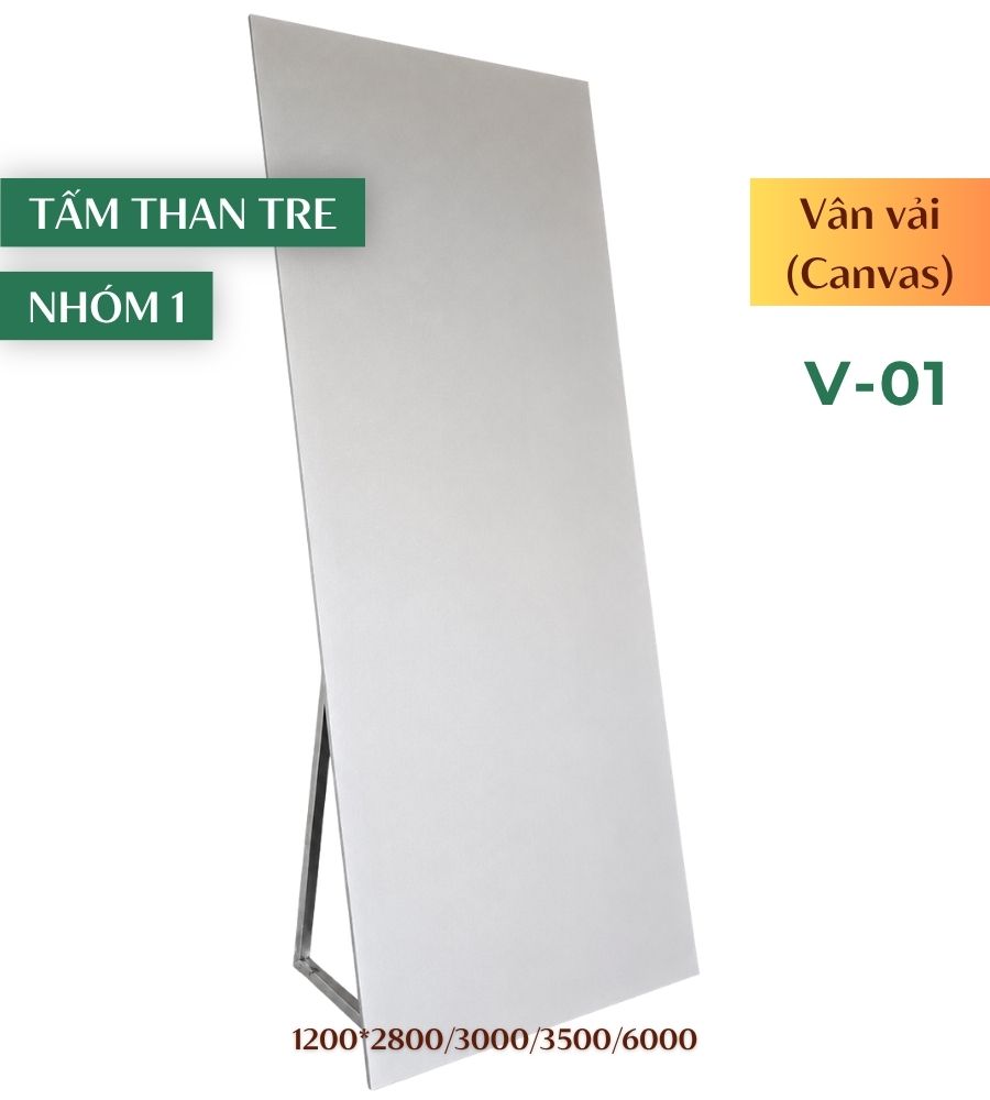 Tấm ốp than tre vân vải V-01