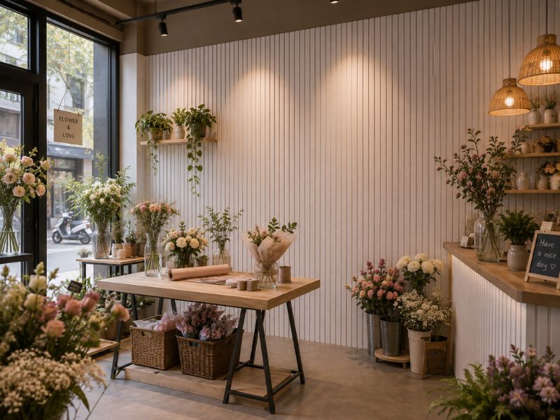 Tấm ốp lam 3 sóng thấp K-11 tại shop hoa
