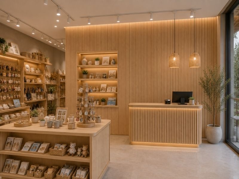 Tấm ốp lam 3 sóng thấp K-51 tại shop quà lưu niệm