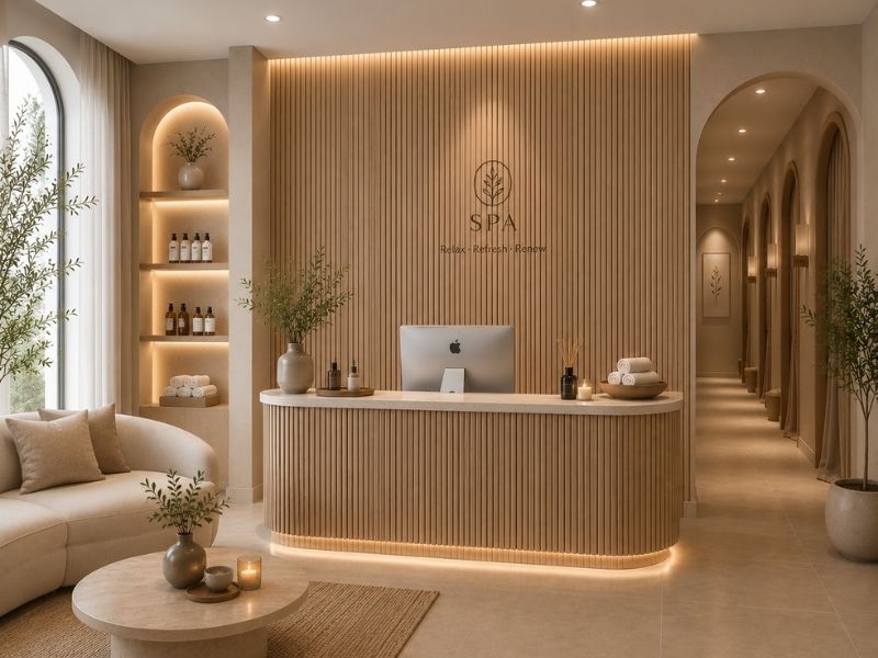 Tấm ốp lam 4 sóng thấp K-06 tại spa