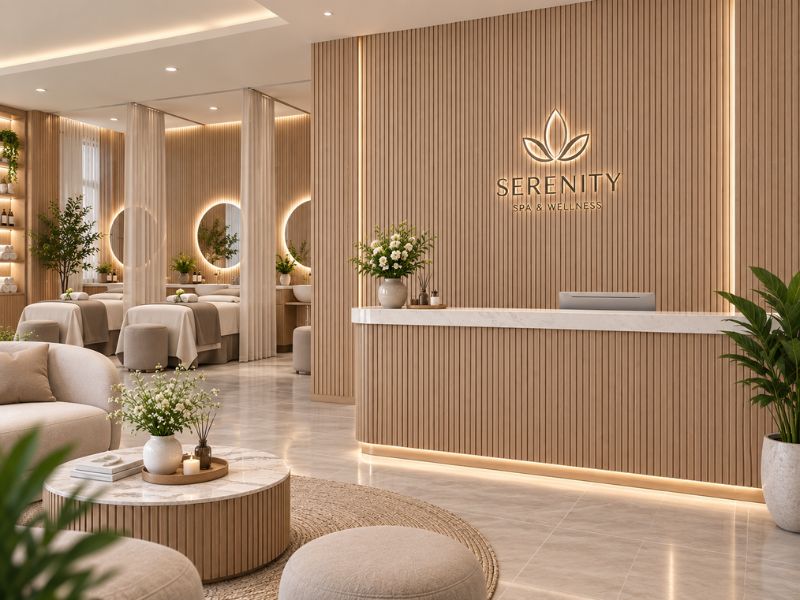 Tấm ốp lam 5 sóng thấp K-24 tại spa