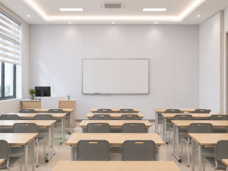 Tấm ốp Nano K-18 tại phòng học