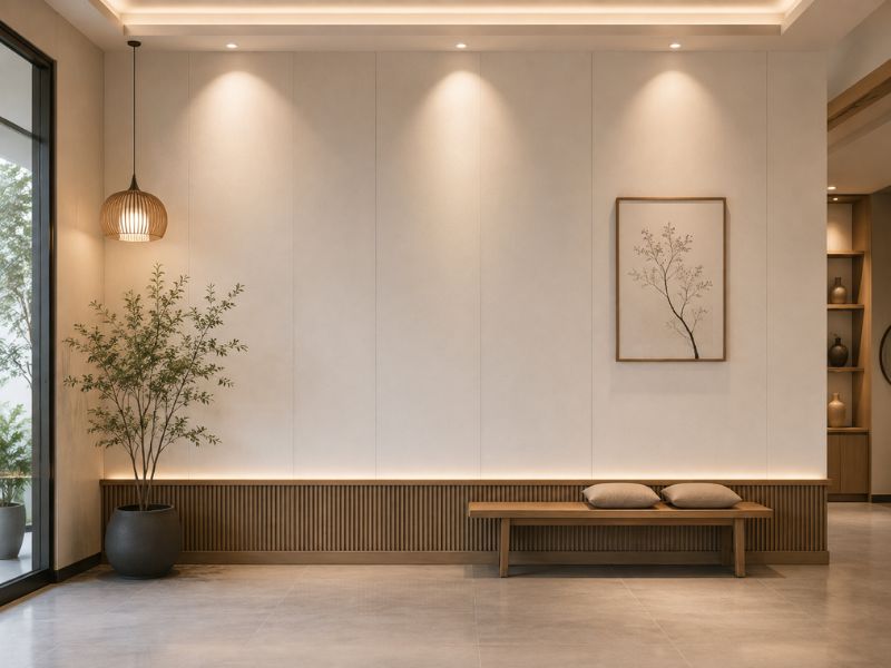 Tấm ốp Nano K-18 tại phòng khách