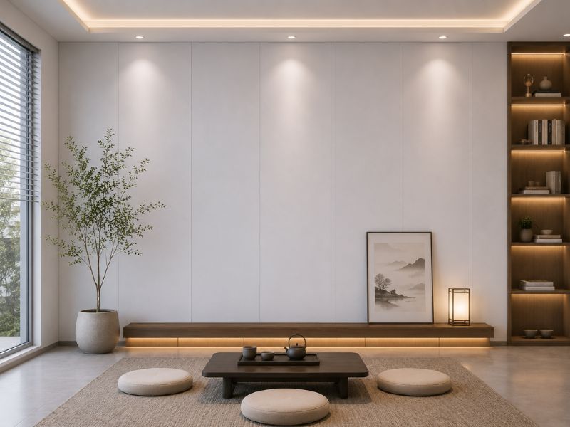 Tấm ốp Nano K-18 tại phòng khách