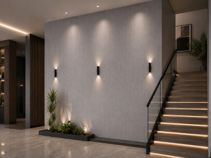 Tấm ốp Nano K-22 sảnh cầu thang