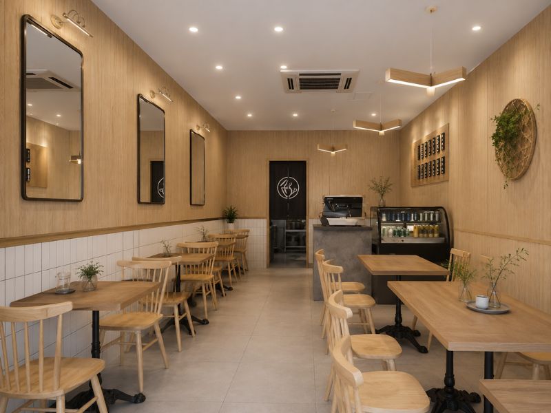 Tấm ốp Nano K-24 tại nhà hàng