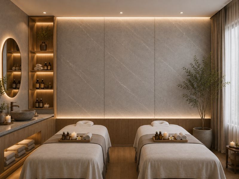 Tấm ốp Nano K-27 tại spa