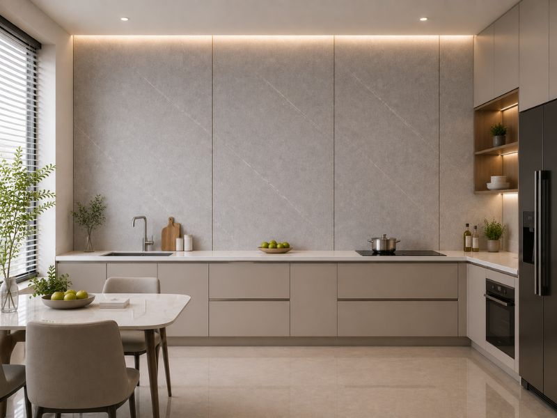 Tấm ốp Nano K-27 tại phòng bếp