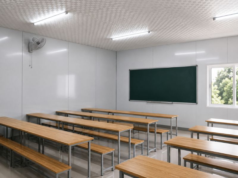 Tấm ốp Nano K-41 tại phòng học