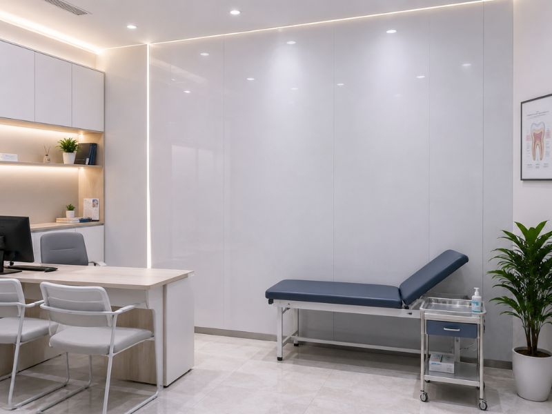 Tấm ốp Nano K-41 tại phòng khám