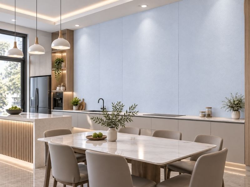 Tấm ốp Nano KW-18 tại phòng bếp