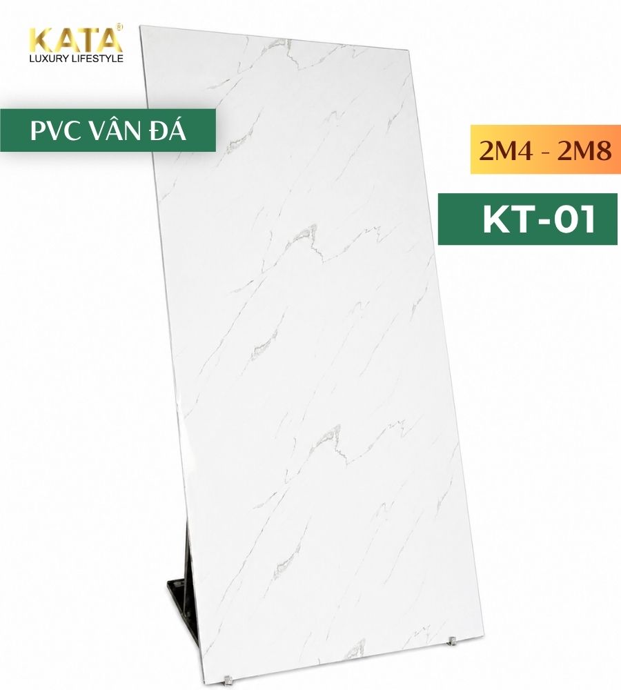Tấm ốp PVC vân đá KT-01
