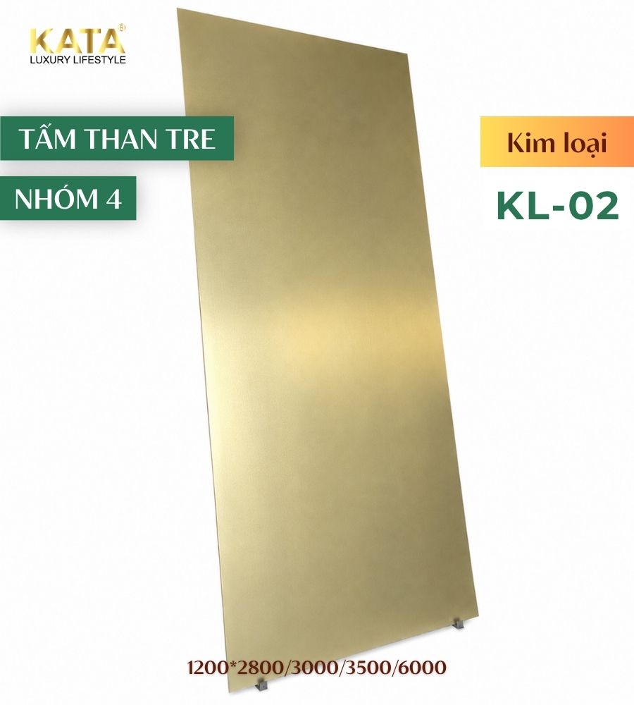 Tấm ốp than tre kim loại KL-02