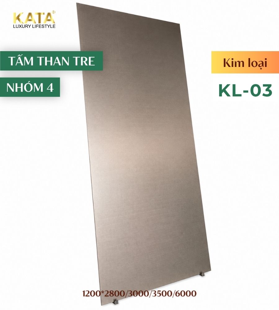 Tấm ốp than tre kim loại KL-03