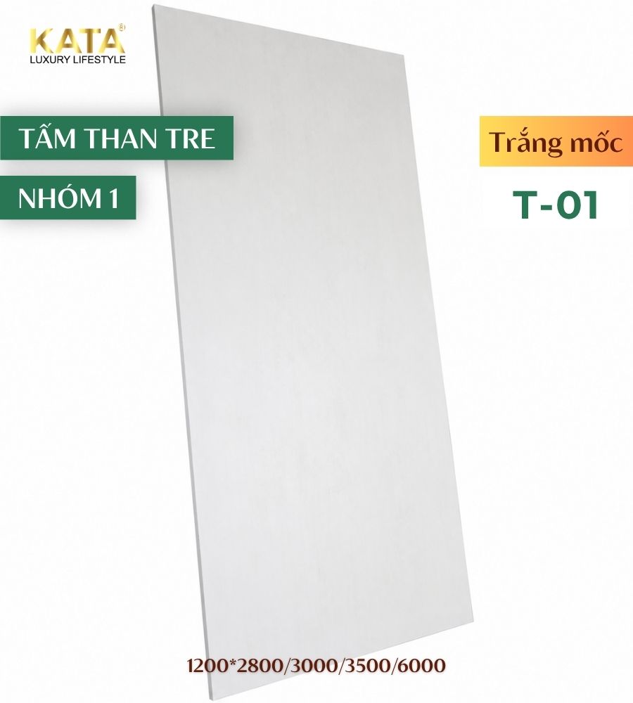 Tấm ốp than tre trắng T-01