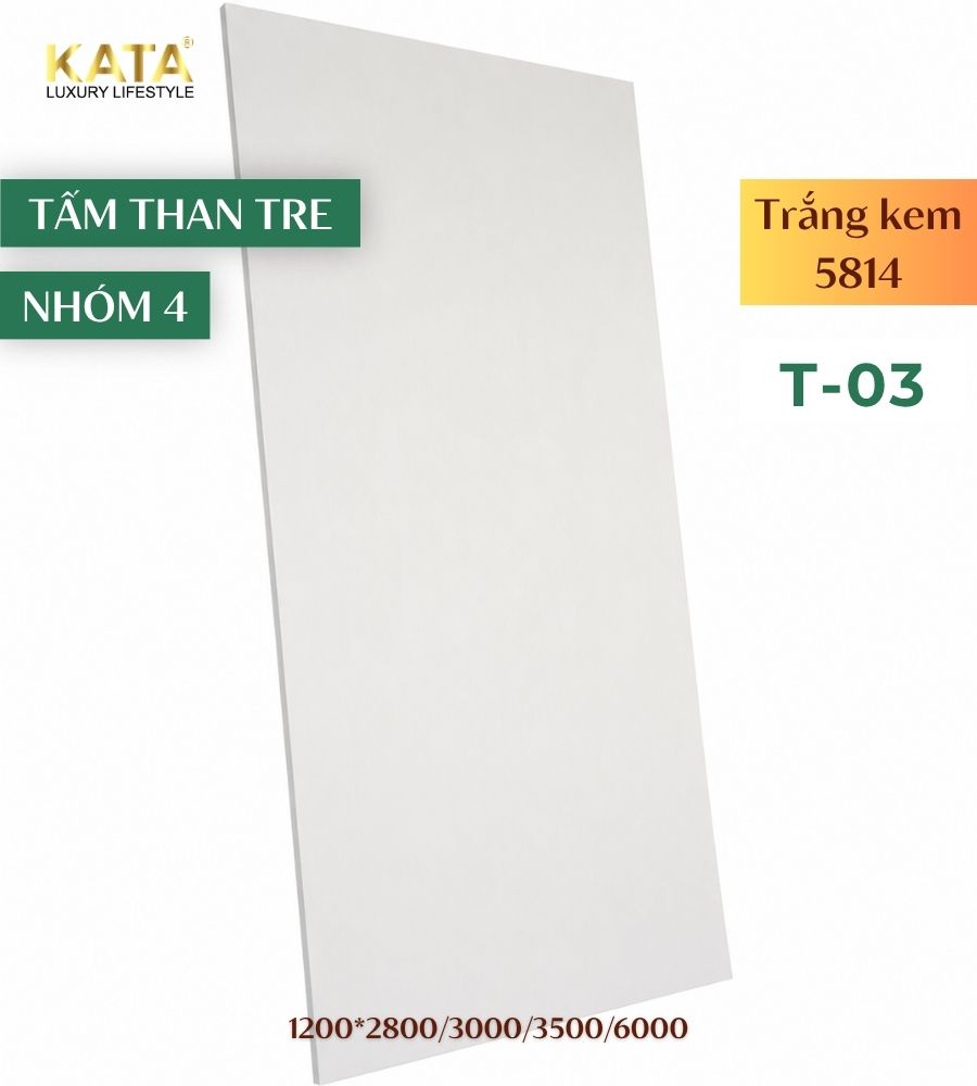 Tấm ốp than tre trắng T-03