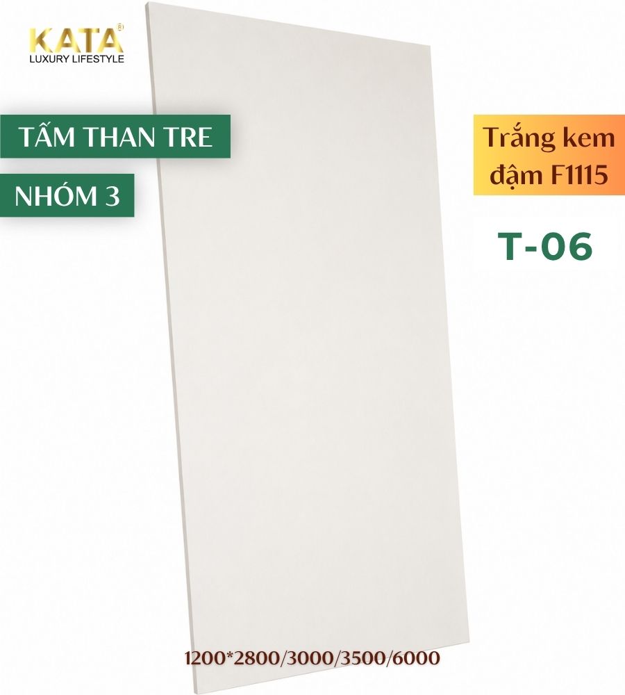 Tấm ốp than tre trắng T-06