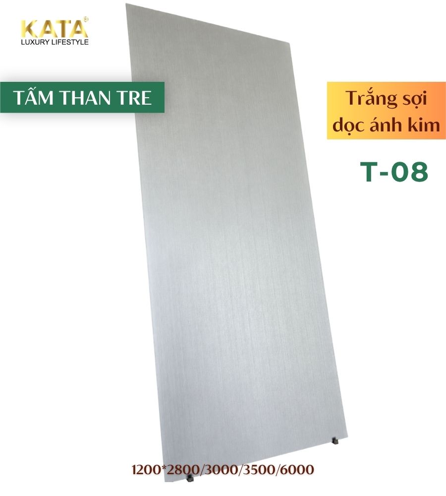 Tấm ốp than tre trắng T-08