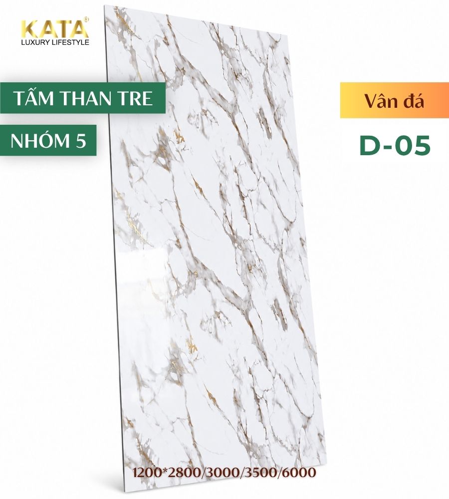 Tấm ốp than tre vân đá D-05