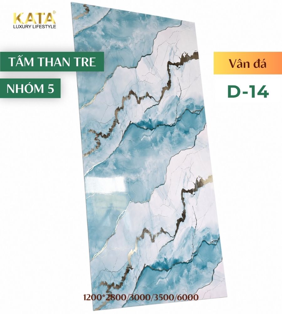 Tấm ốp than tre vân đá D-14
