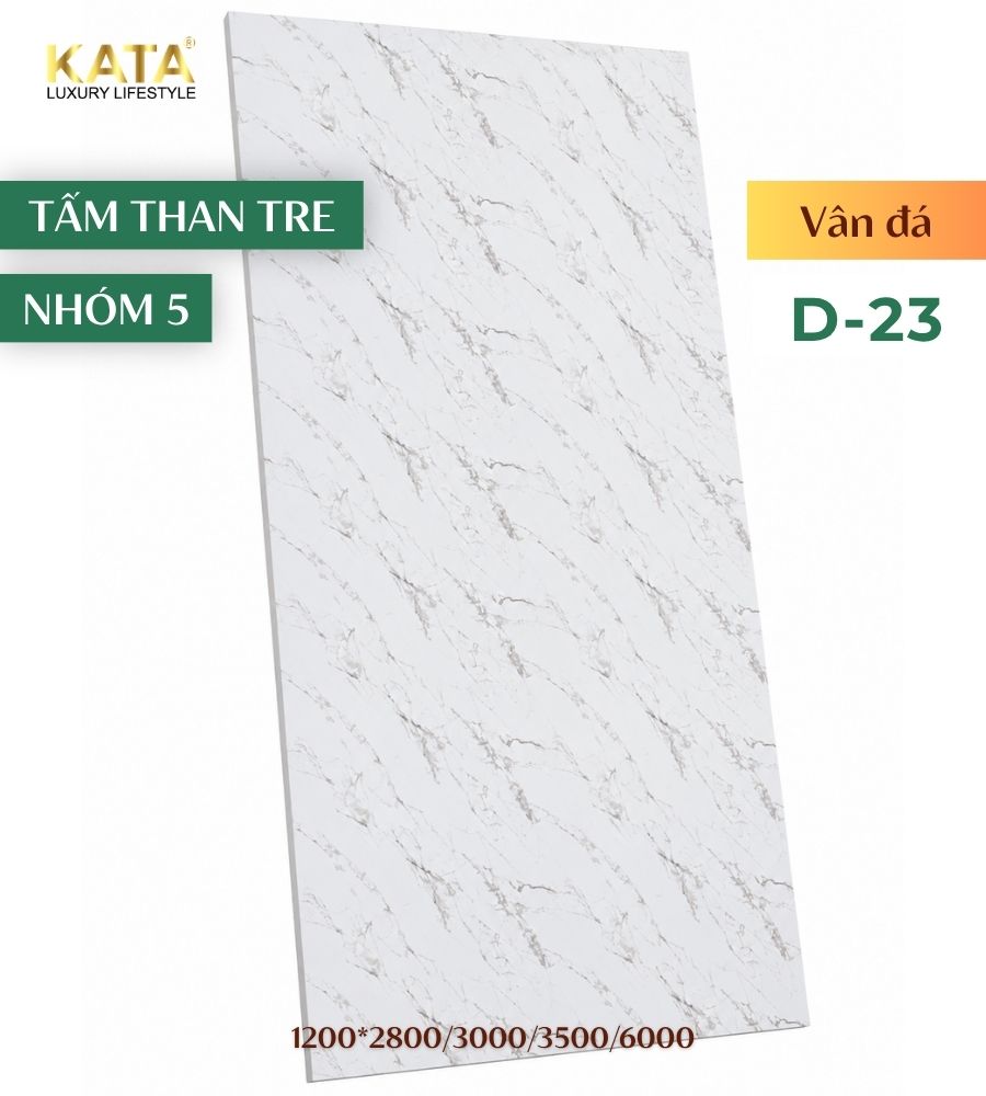 Tấm ốp than tre vân đá D-23
