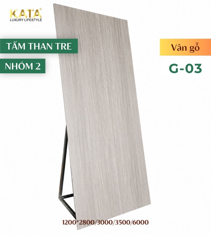 Tấm ốp than tre vân gỗ G-03