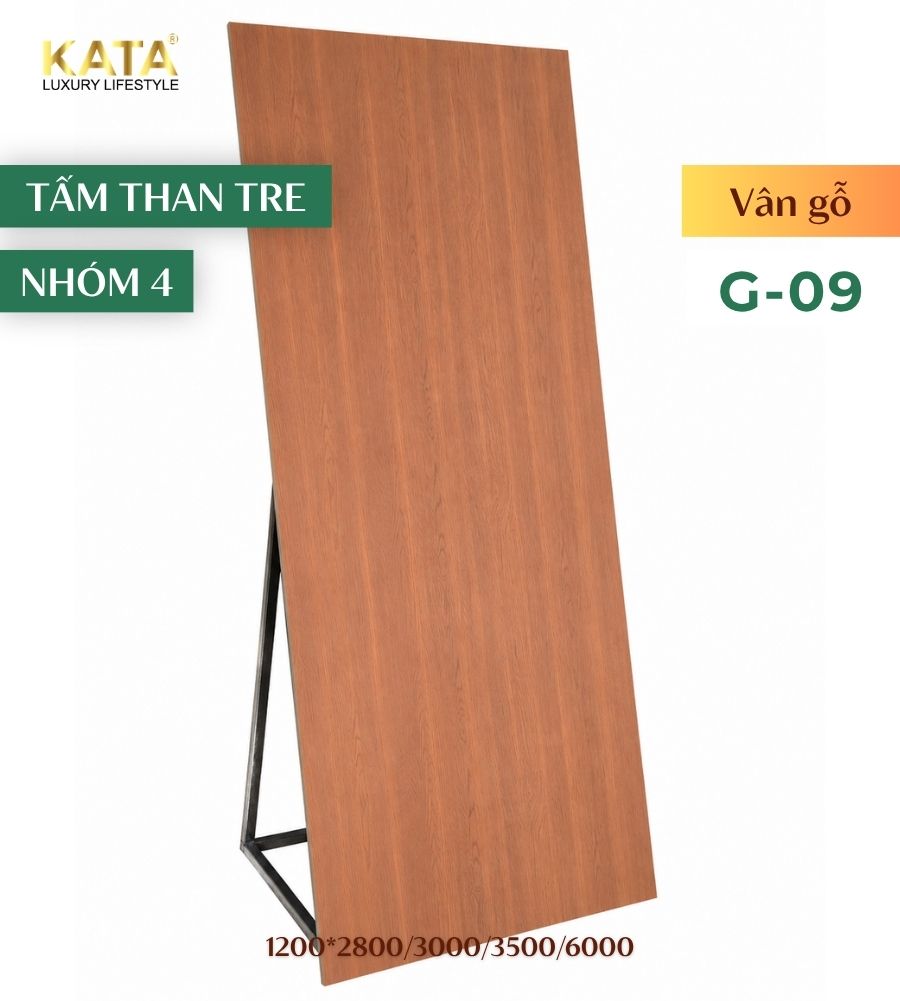 Tấm ốp than tre vân gỗ G-09