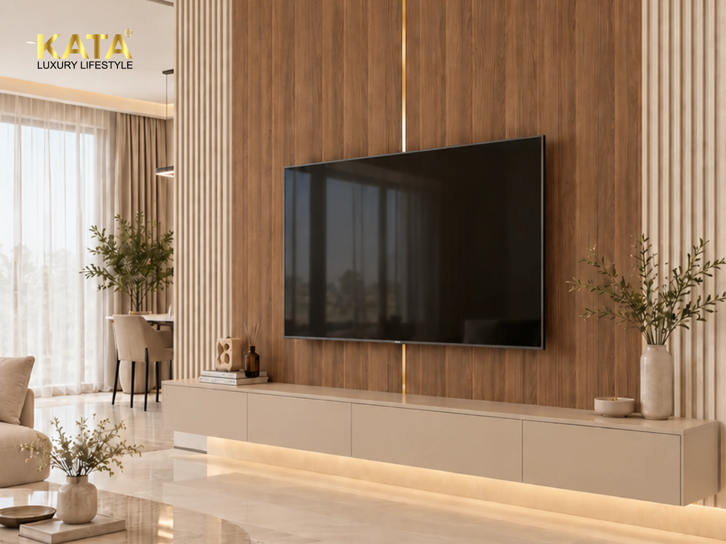 Kết hợp màu gỗ sáng và tối