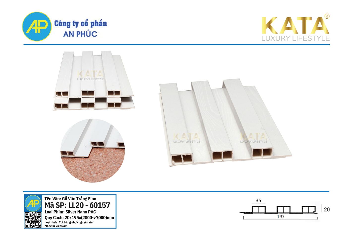 Tấm ốp lam sóng lớn cao LL20-60157