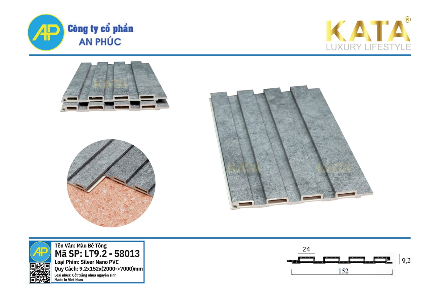 Tấm ốp lam sóng thấp 58013