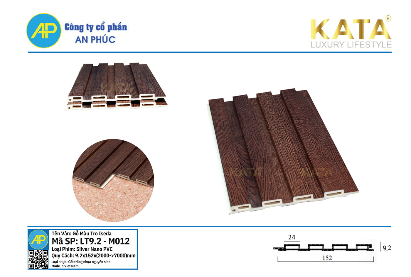 Tấm ốp lam sóng thấp M012