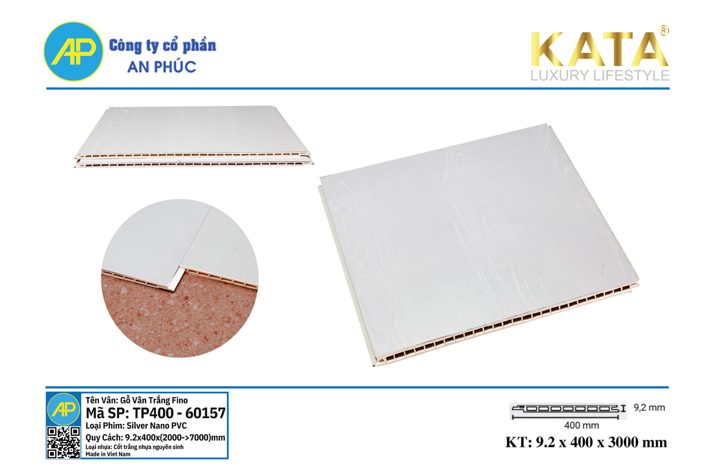 Tấm ốp nano phẳng 60157